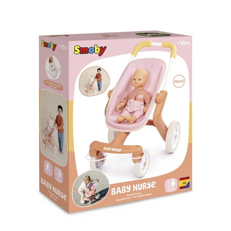 Smoby, Baby Nurse, Mój pierwszy wózek spacerówka dla lalek