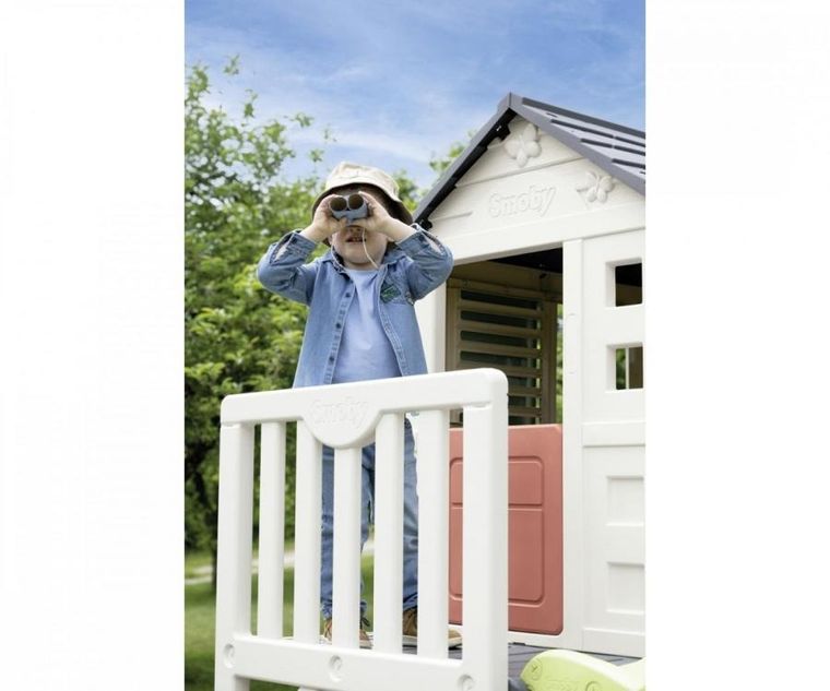 Smoby, domek ogrodowy na palach ze zjeżdzalnią