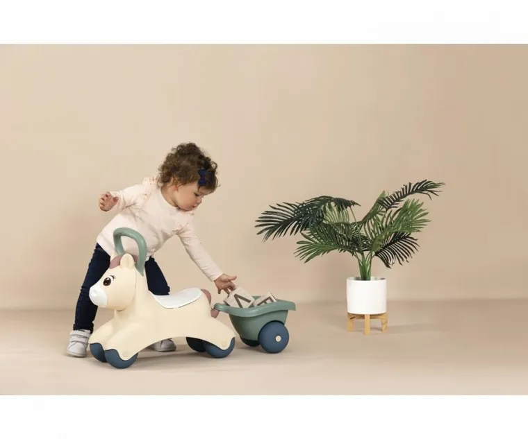 Smoby, jeździk z przyczepką, ponny