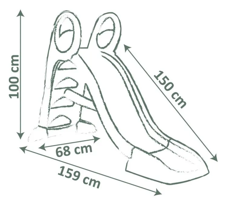 Smoby, King KS, zjeżdżalnia, 150 cm