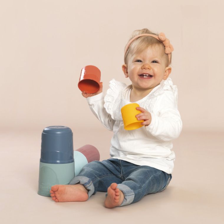 Smoby, Little Smoby, Magiczna wieża, układanka kubeczkowa