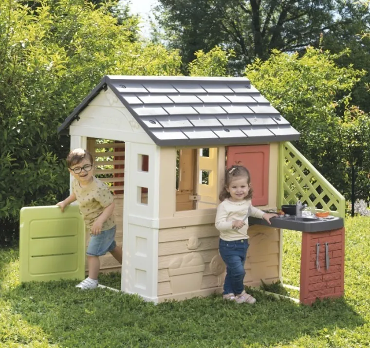 Smoby, Nature z kuchnią, domek ogrodowy