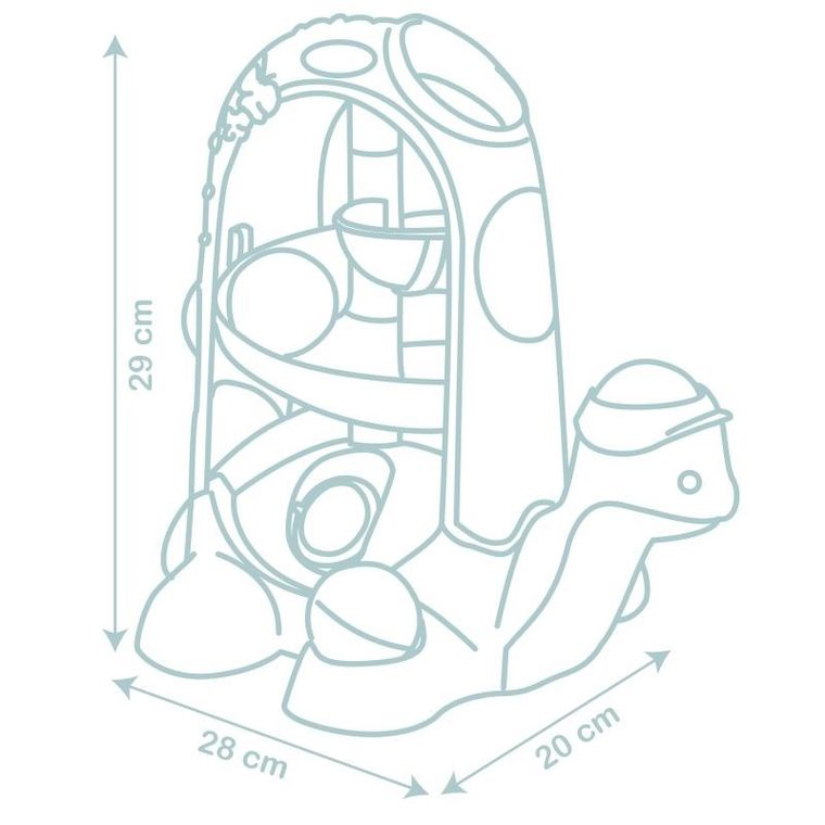 Smoby, żółw do ciągnięcia, 2w1