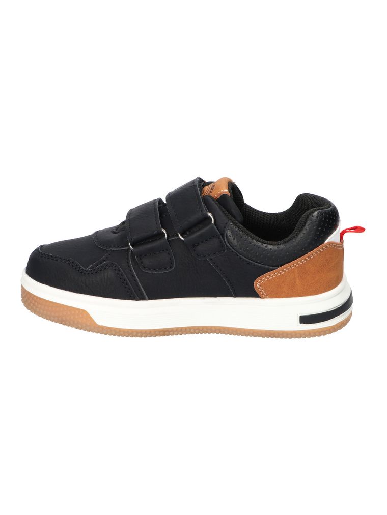 Sneakersy chłopięce, czarne, skórzana wkładka, American Club