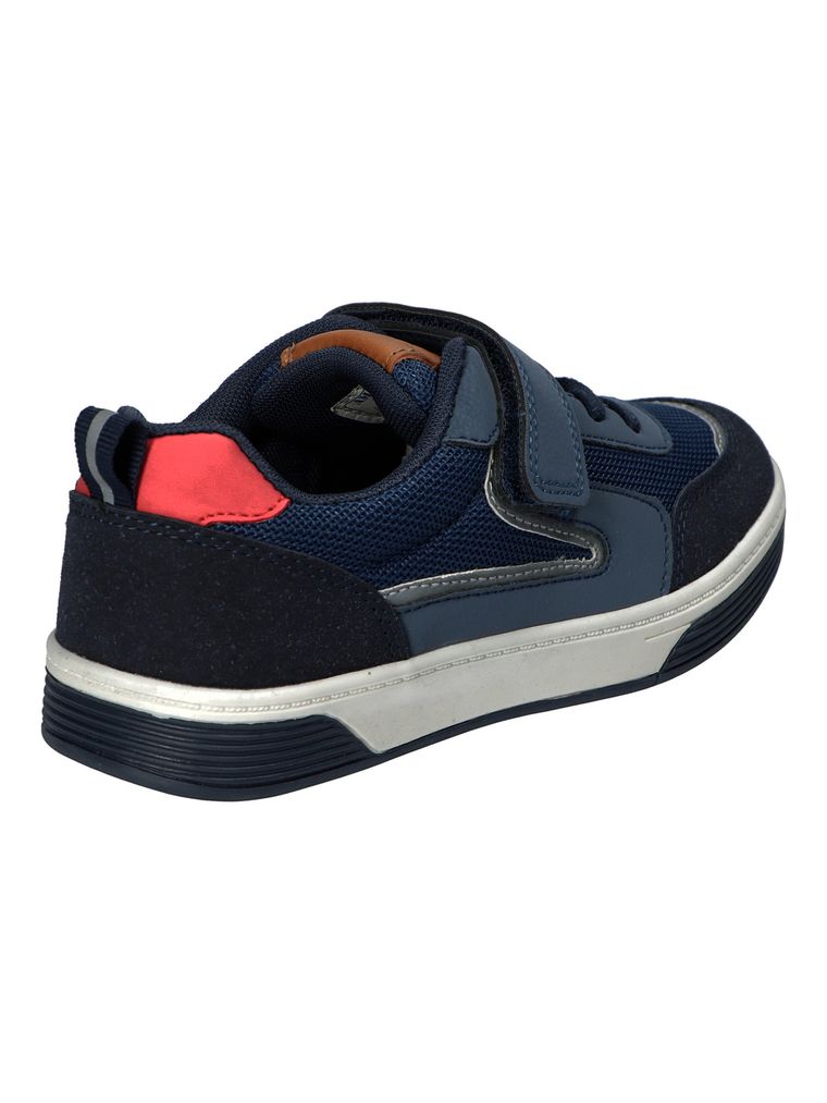 Sneakersy chłopięce, niebieskie, skórzana wkładka, American Club