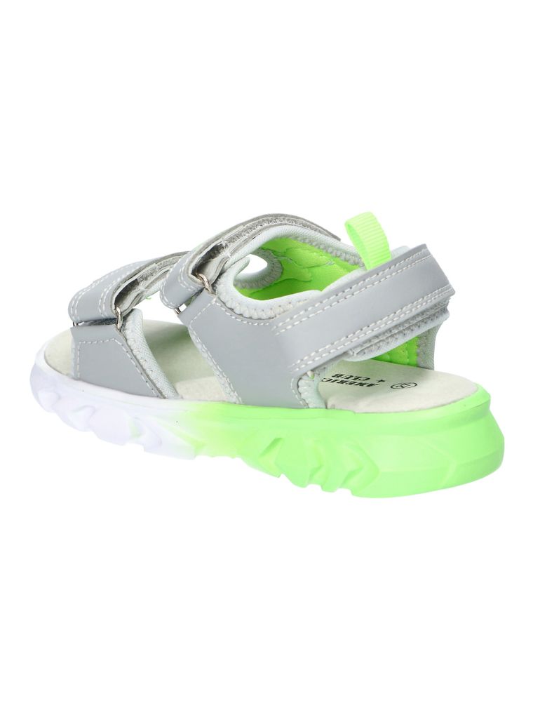 Sneakersy chłopięce, szare, skórzana wkładka, American Club