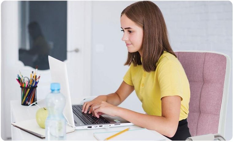 Sofotel, Benton, fotel biurowy,, różowo-biały