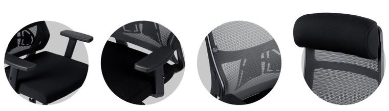 Sofotel, Brema, fotel biurowy, czarny