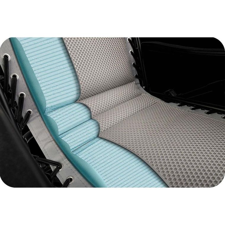 Sofotel, ChillWell Soft, leżak ogrodowy składany z poduszką, szary