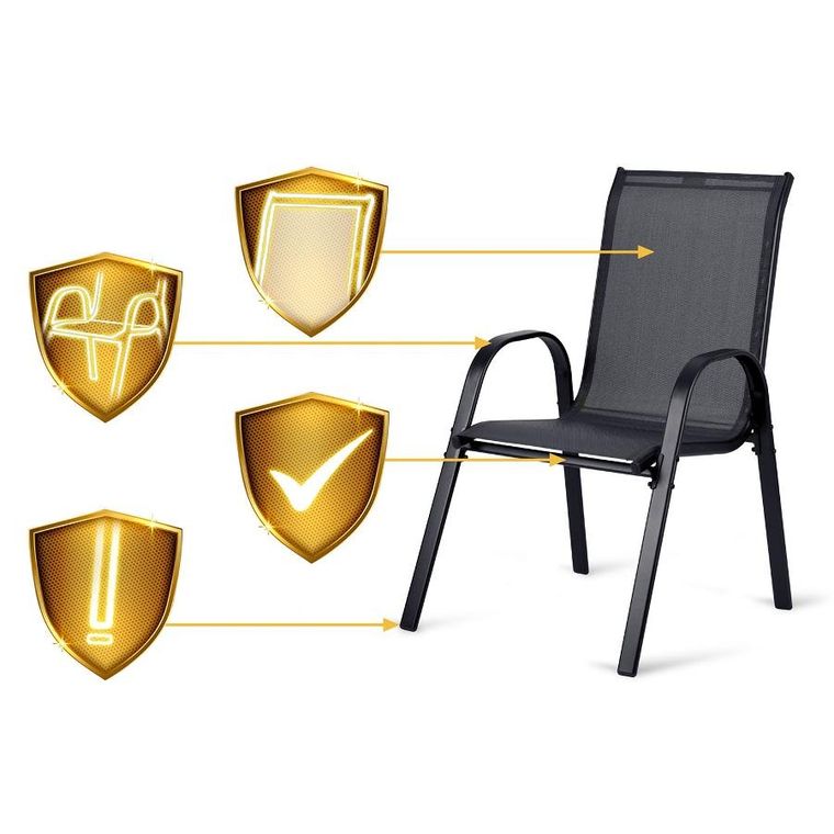 Sofotel, krzesła ogrodowe, tekstylne, 2 szt.