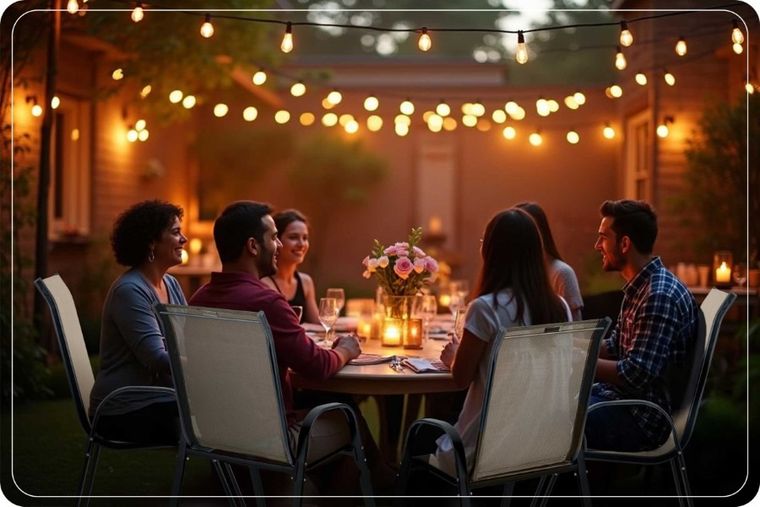 Sofotel, krzesła ogrodowe tekstylne, 4 szt