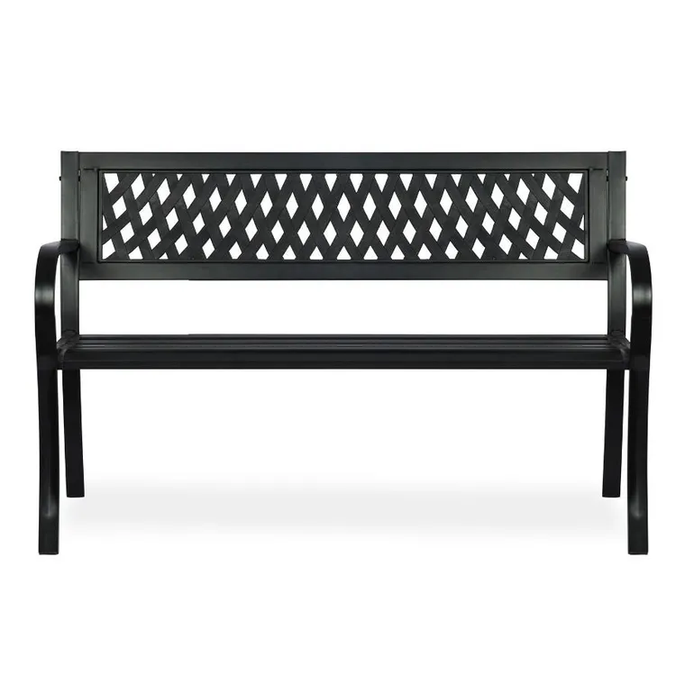 Sofotel, ławka ogrodowa z oparciem, Clover, 125-77-49 cm