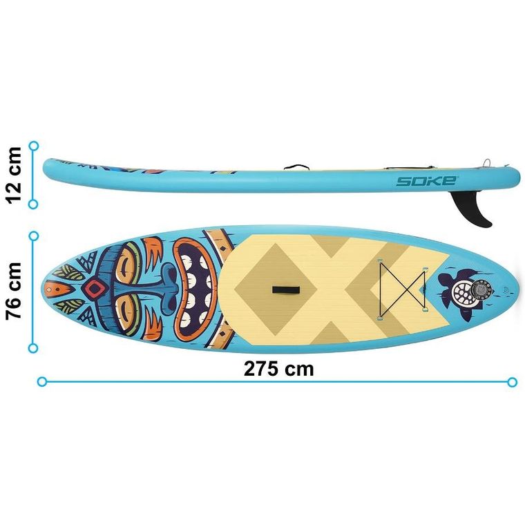 Soke, Aquasurf, deska SUP, 275-76-12 cm