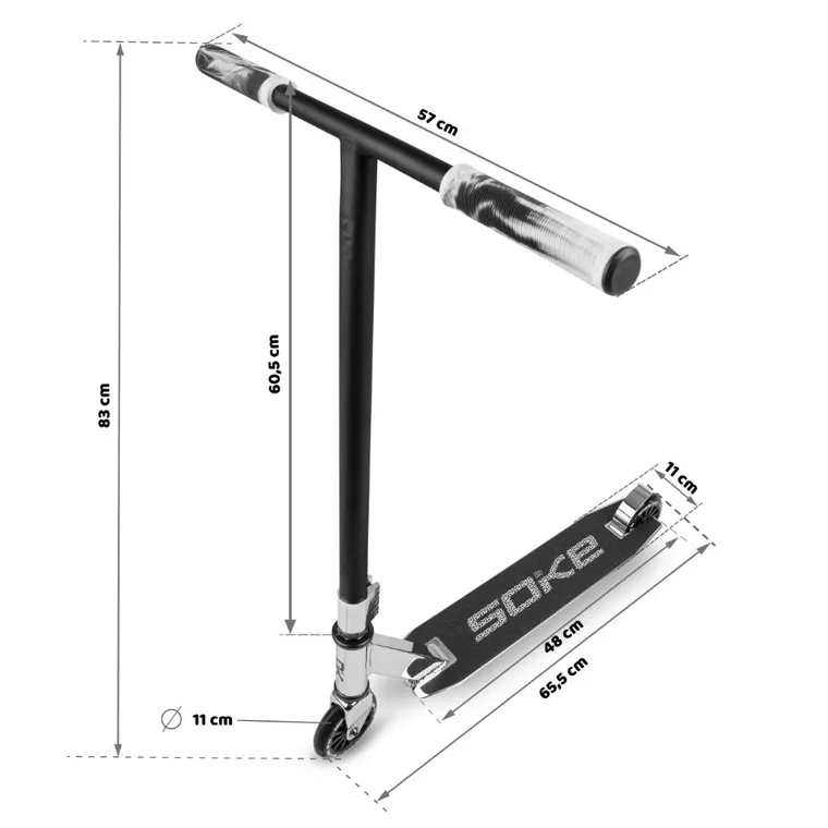 Soke, Evo, hulajnoga wyczynowa, street silver