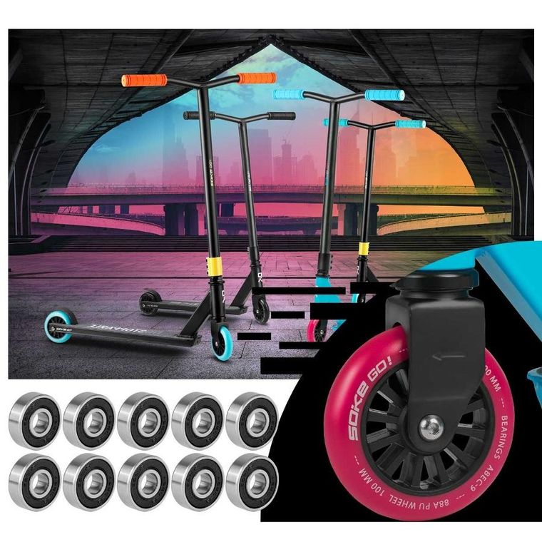 Soke, Łożyska ABEC-9 do hulajnogi, 10 szt.