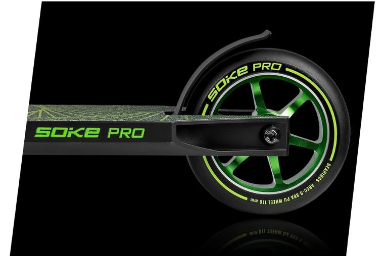 Soke Pro, hulajnoga wyczynowa, czarno-żółto-neon