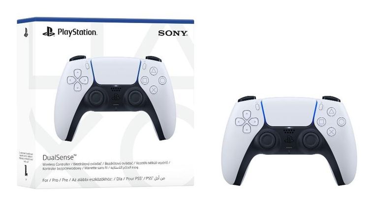 Sony, DualSense, kontroler bezprzewodowy, PS5, biały
