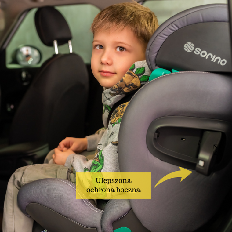 Sorino, Aurora, fotelik samochodowy z bazą, 360°, pink, 40-150 cm