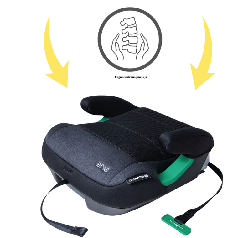 Sorino, Eris, podstawka samochodowa, black-grey, 125-150 cm