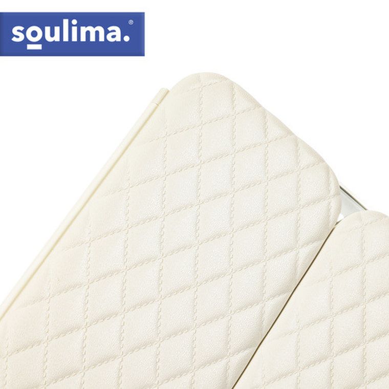 Soulima, lusterko kosmetyczne, rozkładane, LED