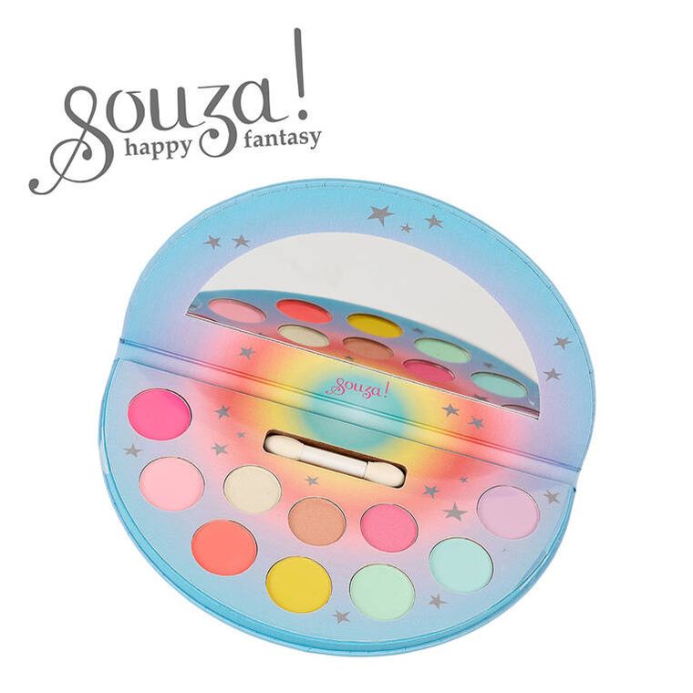 Souza! Jednorożec, paleta cieni do powiek z lusterkiem dla dzieci, 11 elementów