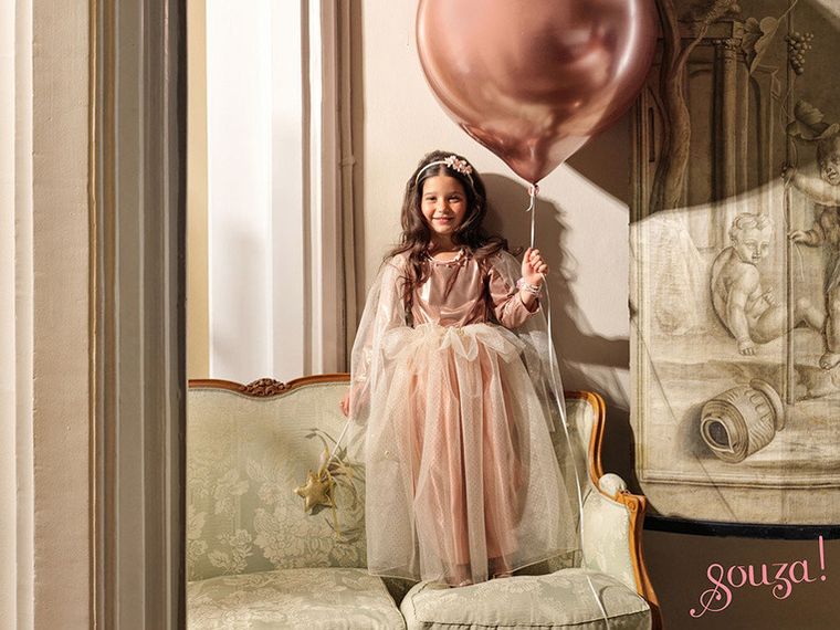 Souza! Philou, sukienka wizytowa tiulowa, z rękawami, 8-10 lat