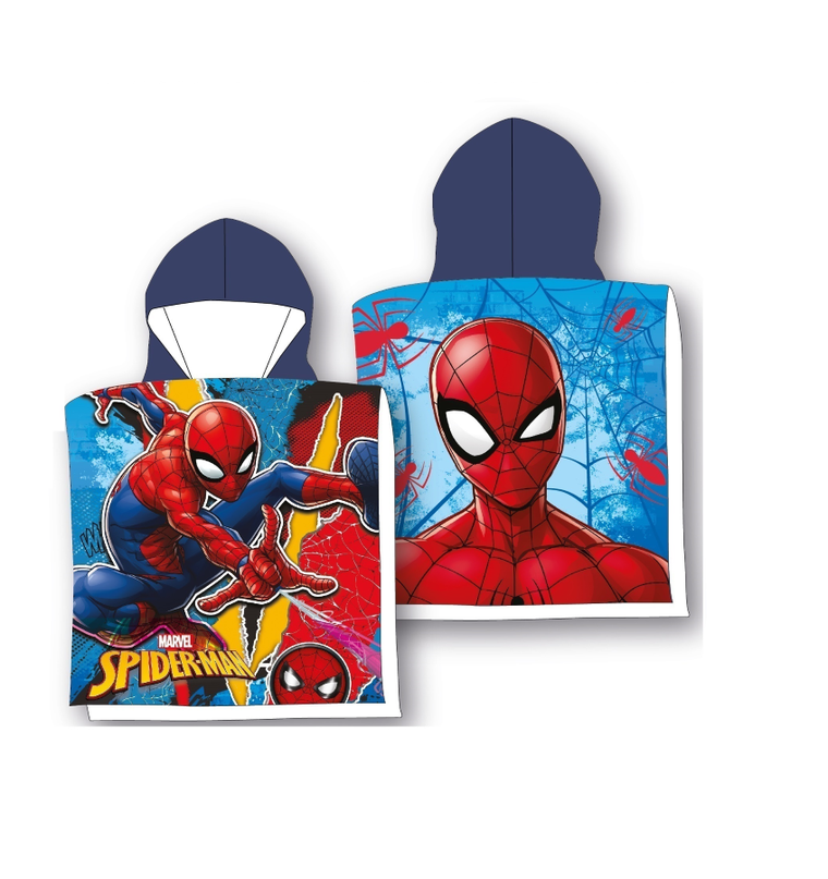 Spider-Man, poncho, okrycie kąpielowe, 55-110 cm
