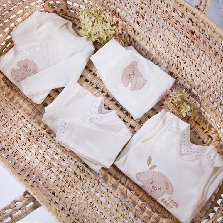 Śpiochy niemowlęce, ecru, Eevi