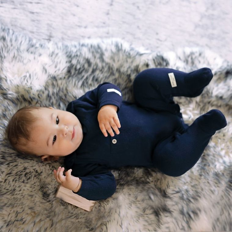 Śpiochy niemowlęce, granatowe, Eevi