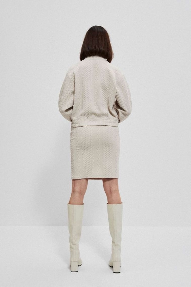 Spódnica damska, beżowa, Moodo