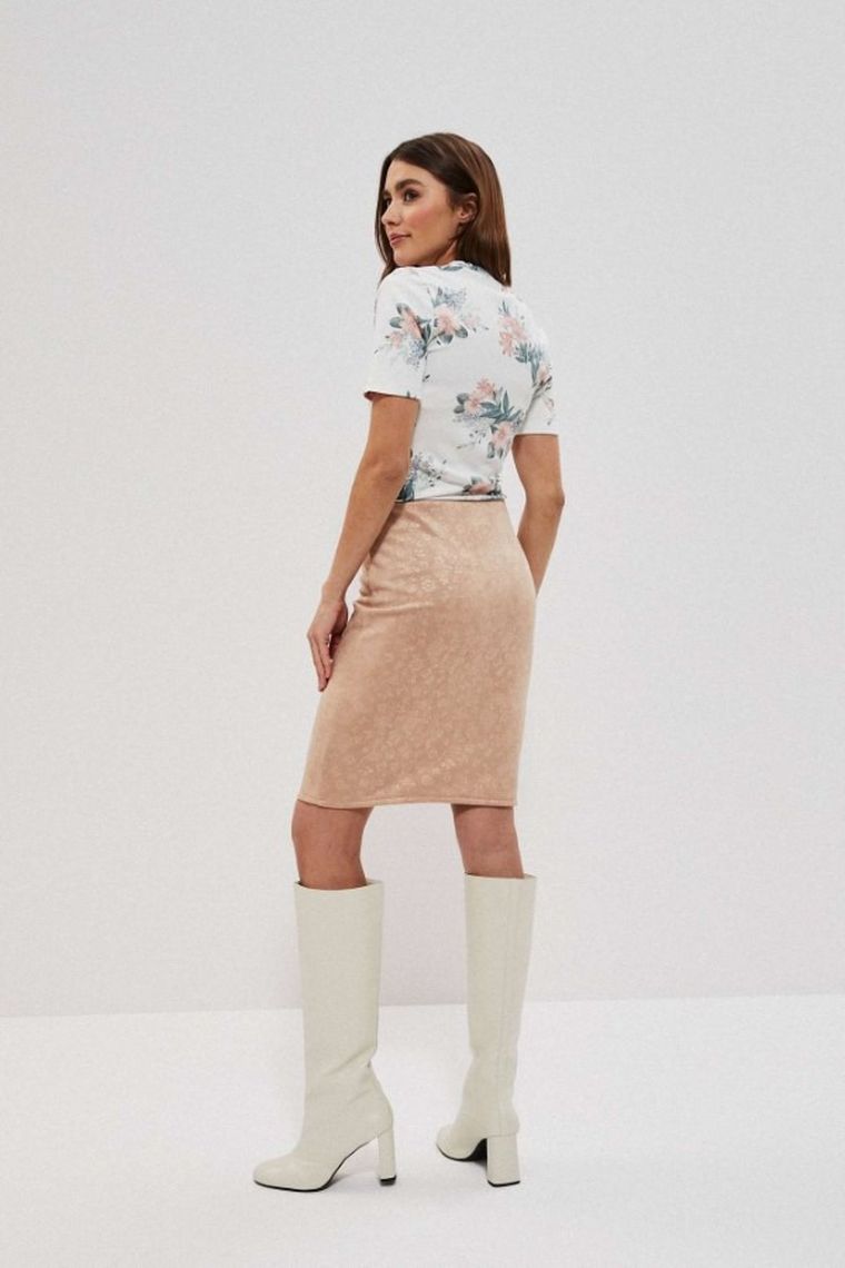 Spódnica damska, beżowa, Moodo