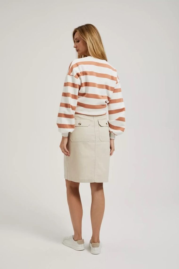 Spódnica damska, beżowa, Moodo