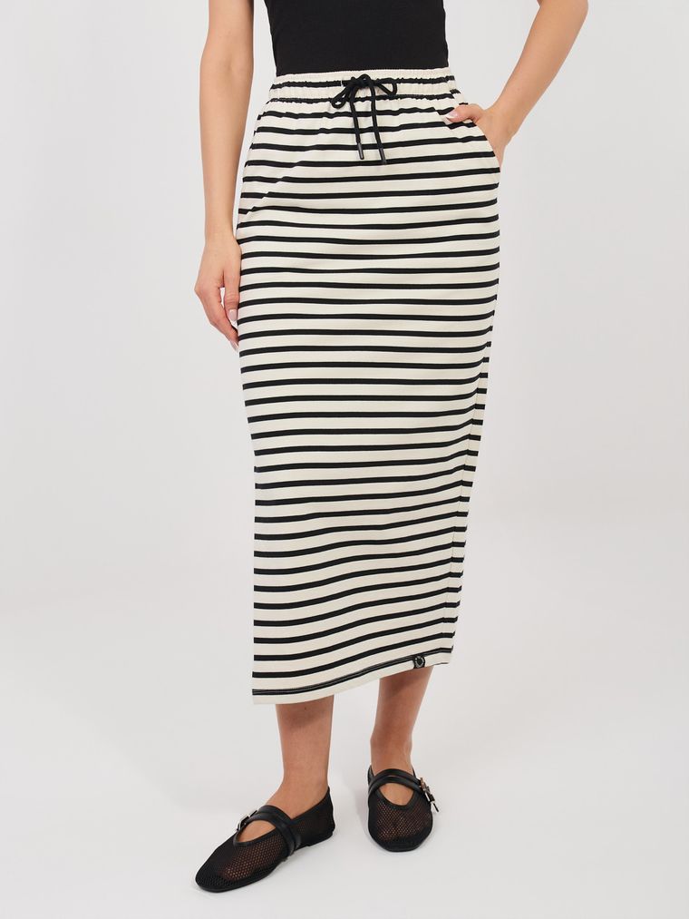 Spódnica damska, beżowa, Sublevel