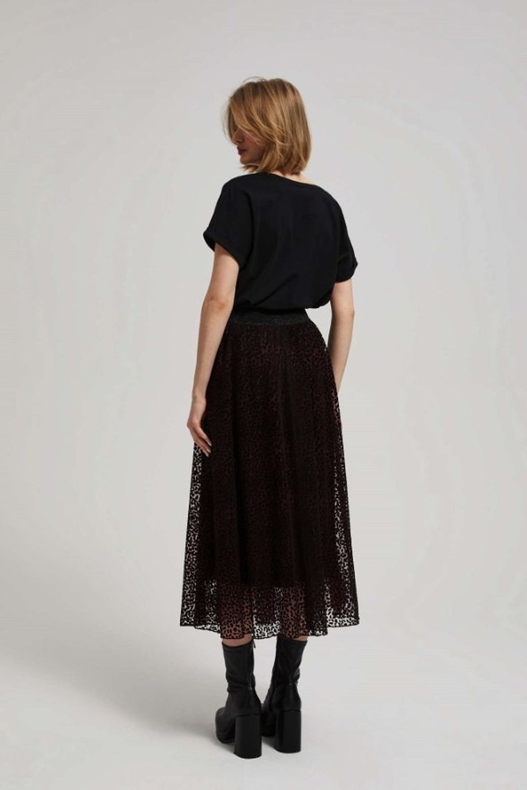 Spódnica damska, brązowa, Moodo