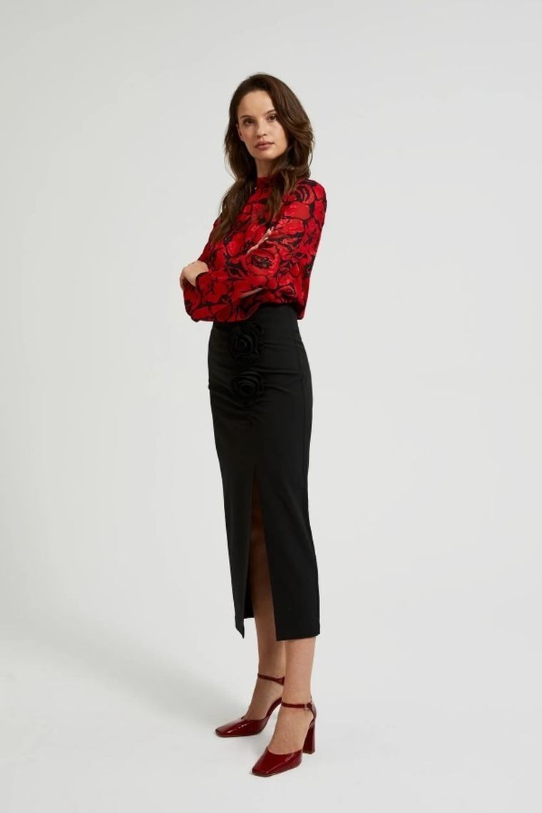 Spódnica damska, czarna, Moodo