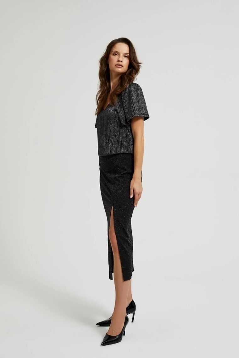 Spódnica damska, czarna, Moodo