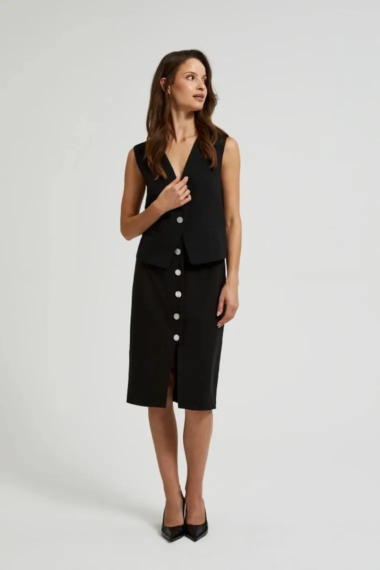 Spódnica damska, czarna, Moodo