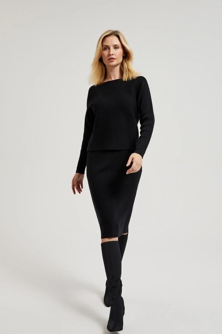 Spódnica damska, czarna, Moodo