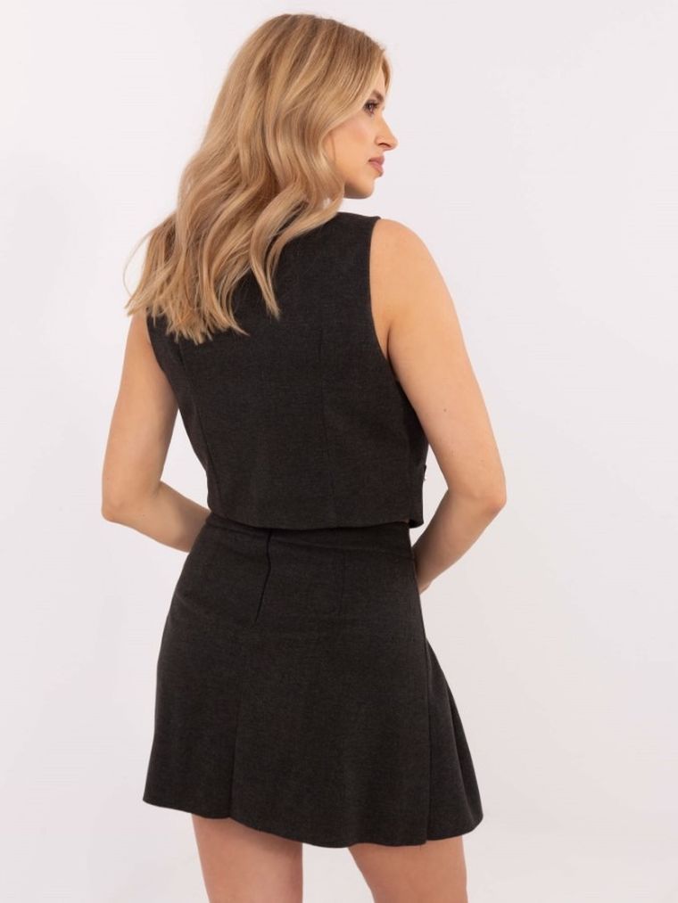 Spódnica damska, grafitowa, Italy Moda