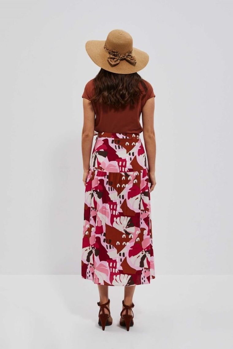 Spódnica damska, różowa, Moodo