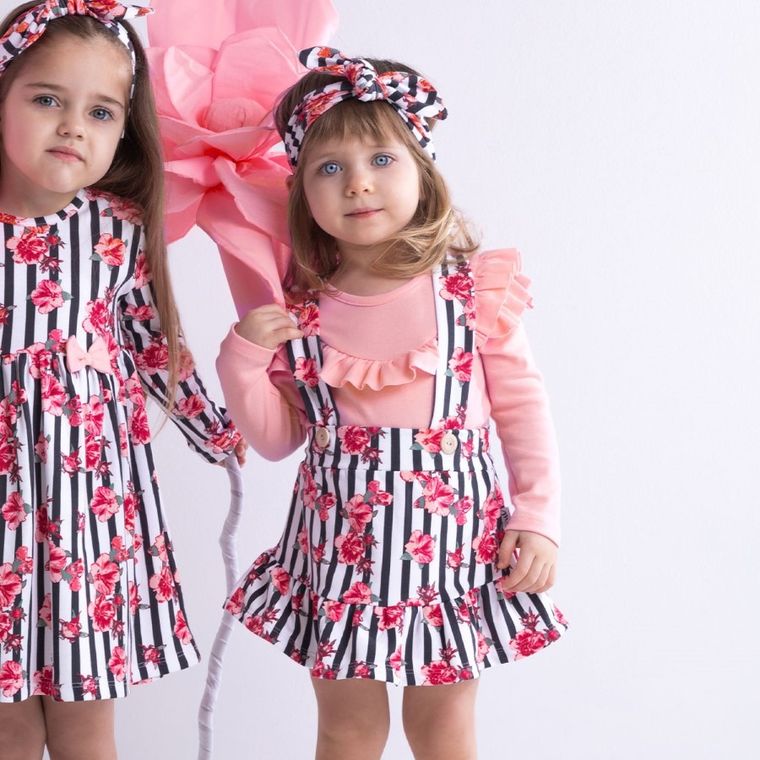 Spódnica ogrodniczka dziewczęca, mix, Nicol