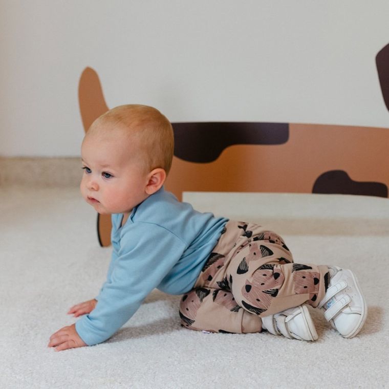 Spodnie dresowe chłopięce, beżowe, Eevi