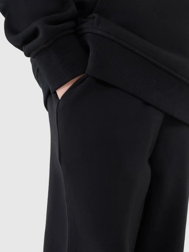 Spodnie dresowe chłopięce, czarne, 4F