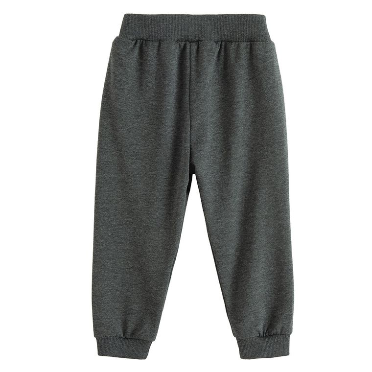 Spodnie dresowe chłopięce, szare, Nicol