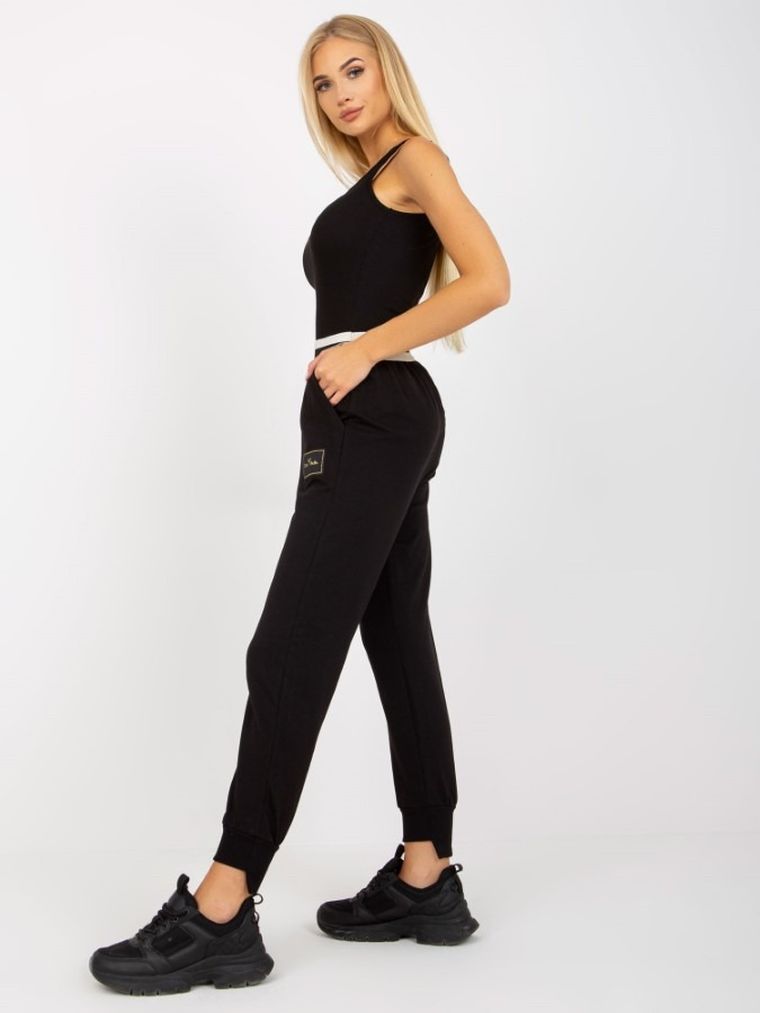 Spodnie dresowe damskie, czarne, Och Bella