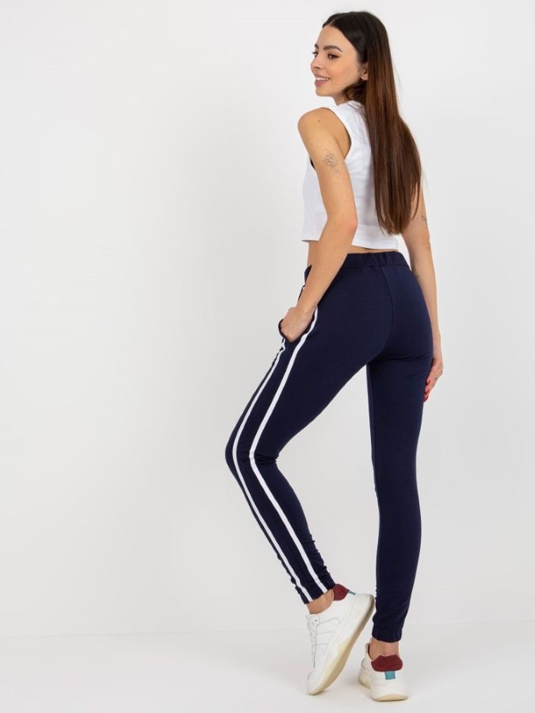 Spodnie dresowe damskie, granatowe, Rue Paris