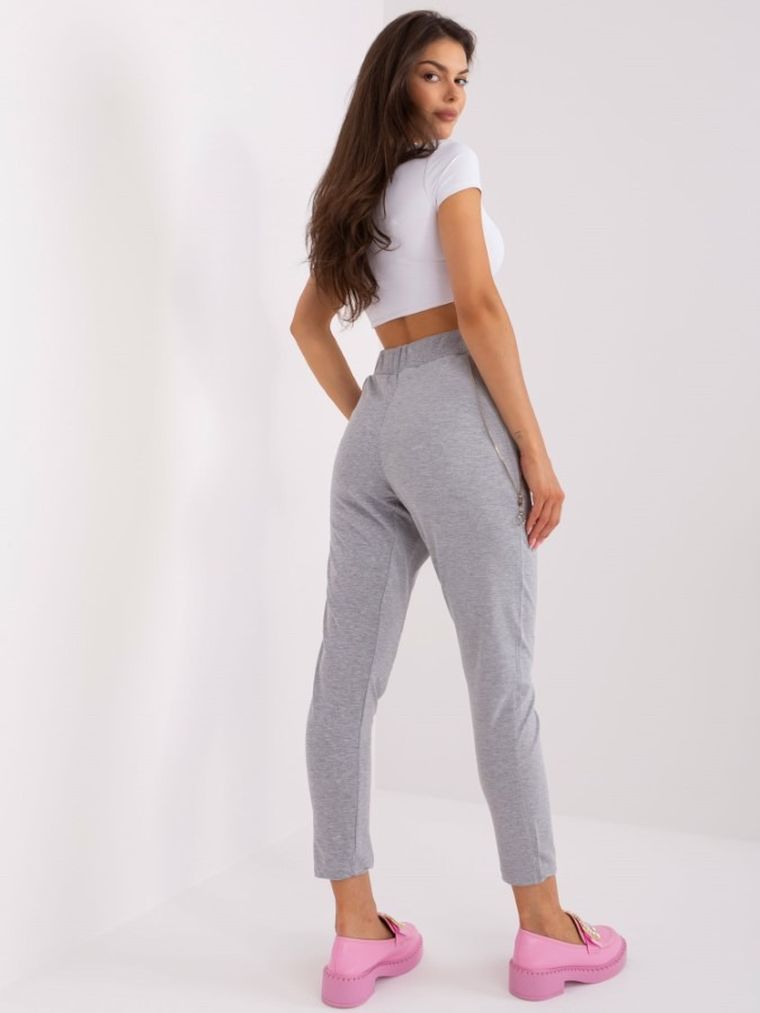 Spodnie dresowe damskie, szare, Lily Rose