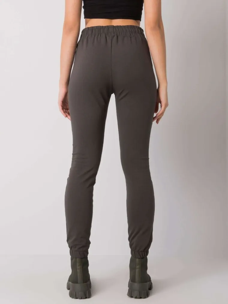 Spodnie dresowe damskie, szare, Relevance