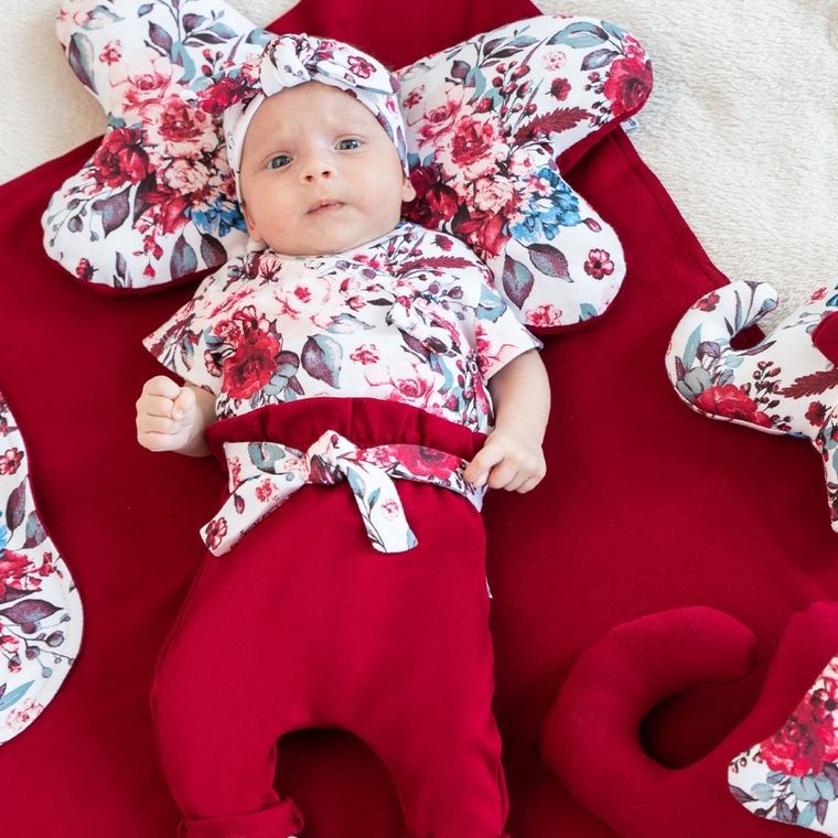 Spodnie dresowe dziewczęce, bordowe, Nicol