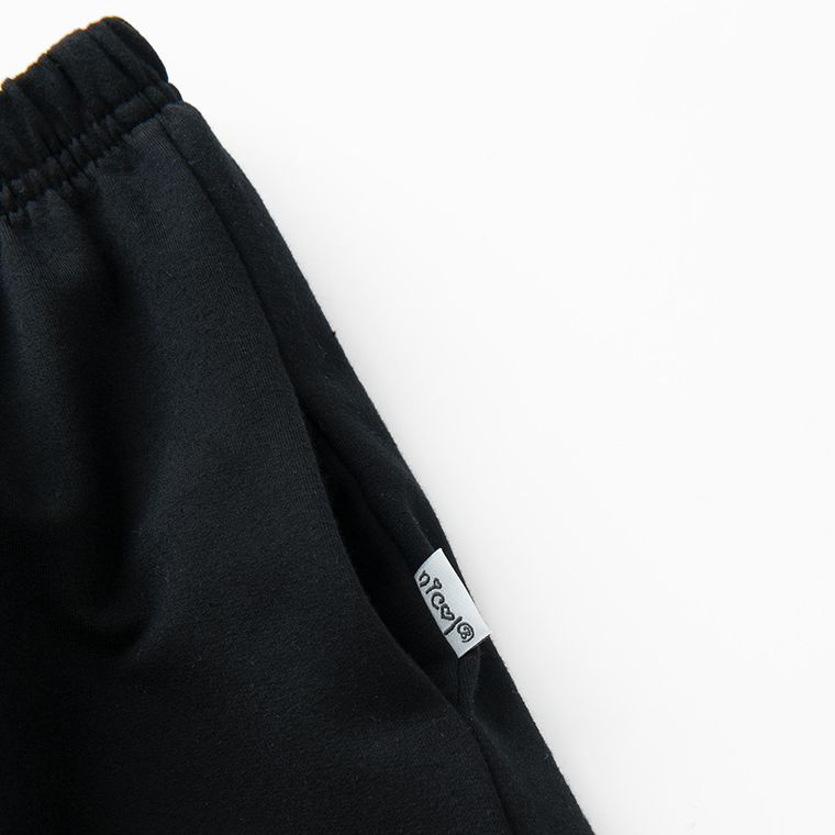 Spodnie dresowe dziewczęce, czarne, Nicol